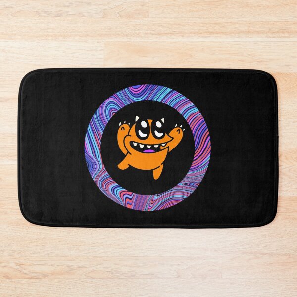 Item preview, Cartoon Orange Monster - Black Edition designed and sold by Megan-Alice.
