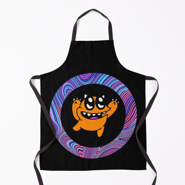 Item preview, Cartoon Orange Monster - Black Edition designed and sold by Megan-Alice.