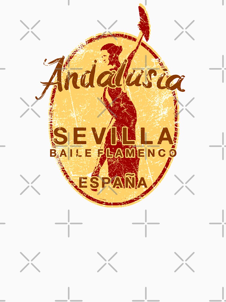 Thumbnail 7 of 7, Classic T-Shirt, SPAIN Flamenco Dancing Seville Andalusia ESPANA designed and sold by IronEcho.