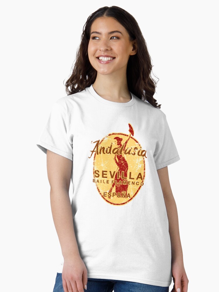 Thumbnail 2 of 7, Classic T-Shirt, SPAIN Flamenco Dancing Seville Andalusia ESPANA designed and sold by IronEcho.