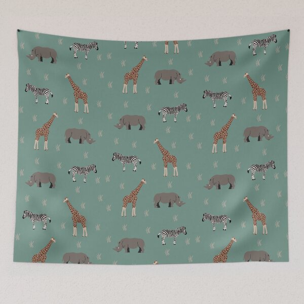 Item preview, Teeny Tiny Plains - Rhino, zebra, giraffe designed and sold by GeoCreate.