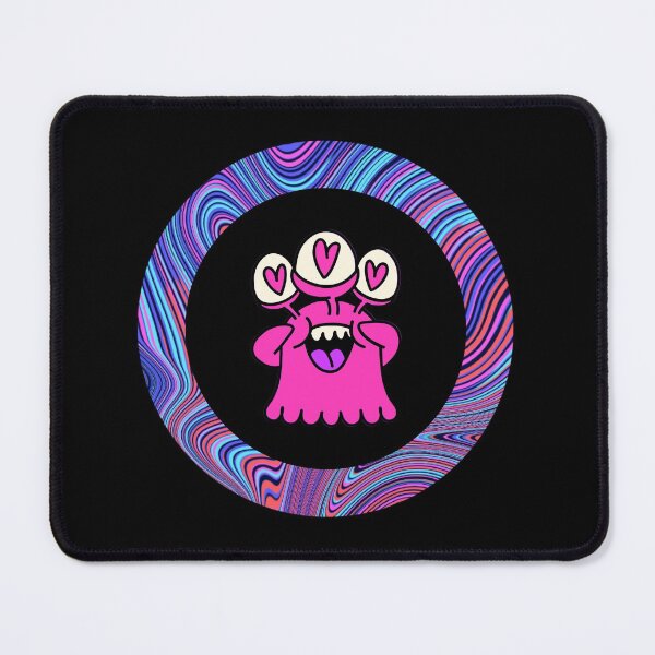 Item preview, Cartoon Pink Monster - Black Edition designed and sold by Megan-Alice.