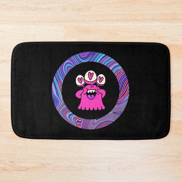 Item preview, Cartoon Pink Monster - Black Edition designed and sold by Megan-Alice.
