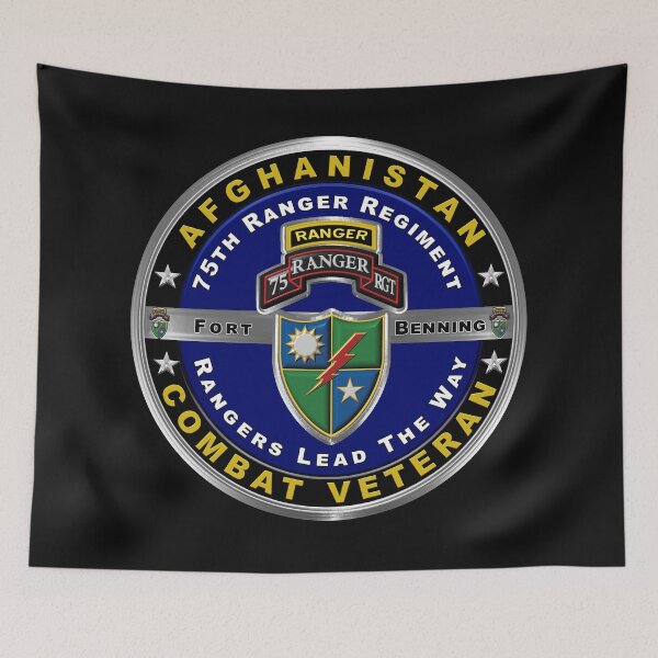 Item preview, 75th Ranger Regiment “Afghanistan Combat Veteran” designed and sold by SoldierAlways.