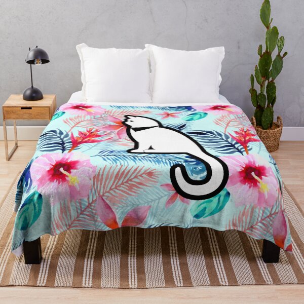 Item preview, Kawaii Adorable Cat with Beautiful Flower Pattern, Popoki 1001 designed and sold by VinBasis.