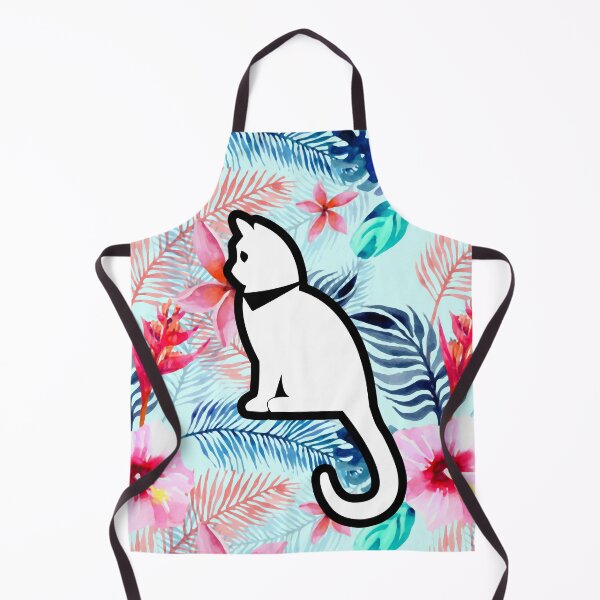 Item preview, Kawaii Adorable Cat with Beautiful Flower Pattern, Popoki 1001 designed and sold by VinBasis.