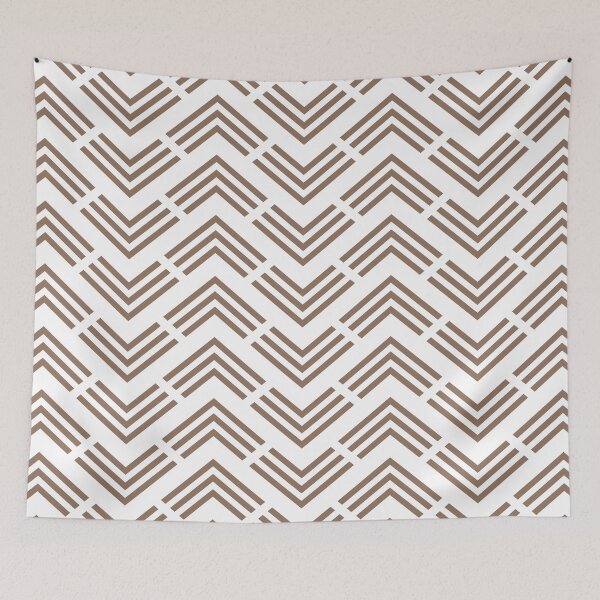 Item preview, Brown and White Chevron Rhombus Arrow Pattern 2022 Color Trends Behr Wild Mustang N240-6 - Trending Colours designed and sold by ColorOfTheYears.