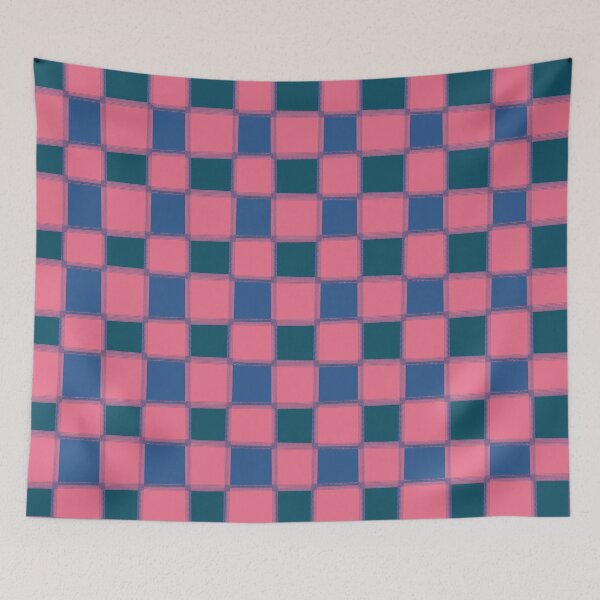 Item preview, Color chessboard net pattern designed and sold by VilaPropuh.
