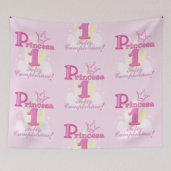 Item preview, Princesa 1 Feliz Cumpleanos | Princess Happy Birthday 1 in Spanish designed and sold by InkItStudio.