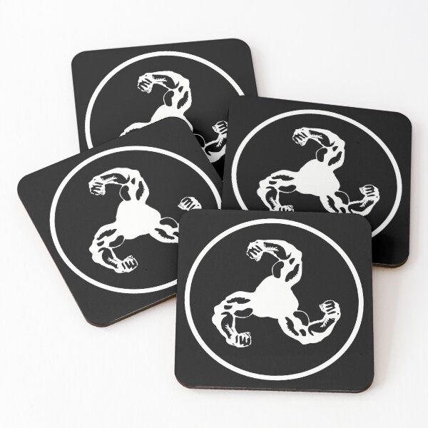 Item preview, Bicep Logo (White on Black Disc) designed and sold by Fox Newton.