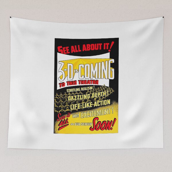 Item preview, 3-D CINEMA IS COMING TO THIS THEATER - ADVERT designed and sold by ThrowbackAds.