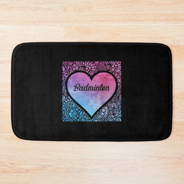 Item preview, Badminton girl watercolor mandala heart| Perfect Gift|Badminton gift designed and sold by janusisu.