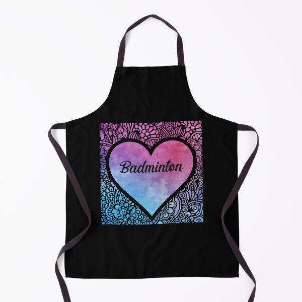 Item preview, Badminton girl watercolor mandala heart| Perfect Gift|Badminton gift designed and sold by janusisu.