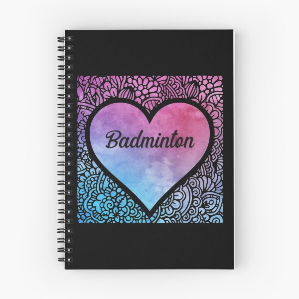 Item preview, Badminton girl watercolor mandala heart| Perfect Gift|Badminton gift designed and sold by janusisu.