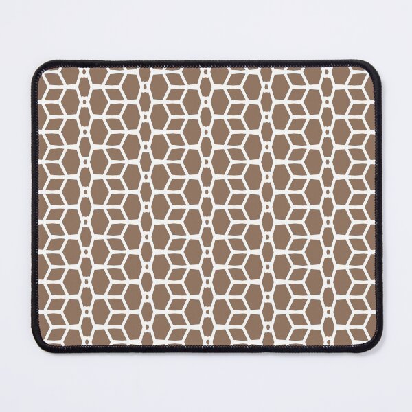Item preview, Brown and White Tessellation Line Pattern 4 Chain 2022 Color Trends Behr Wild Mustang N240-6 - Trending Colours designed and sold by ColorOfTheYears.