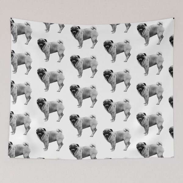 Item preview, Black and white pug designed and sold by Jaclyn8smith8.