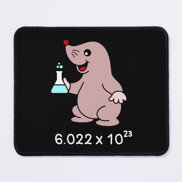 Item preview, Cute Mole Chemist. Avogadro's Number Pun.  designed and sold by TashaVector.