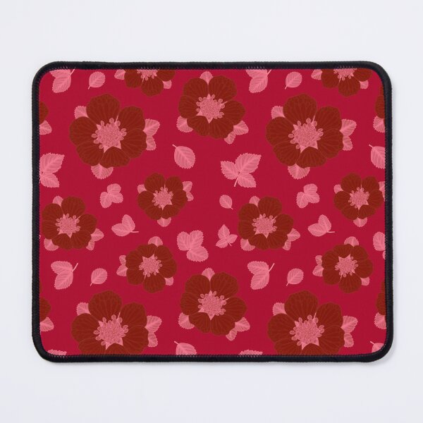 Item preview, Red florals designed and sold by IndieSkyDesign.