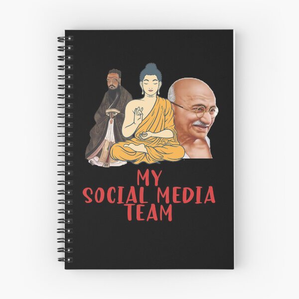 Item preview, My Social Media Team, Buddha, Confucius, Gandhi designed and sold by ThommyBLN.
