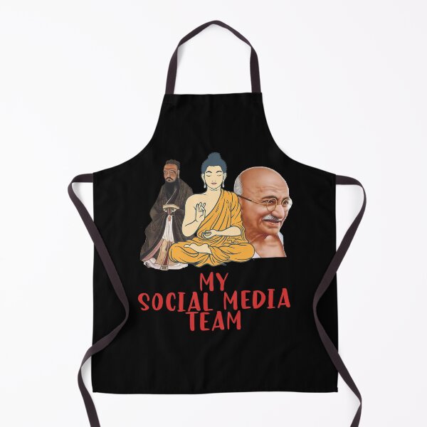 Item preview, My Social Media Team, Buddha, Confucius, Gandhi designed and sold by ThommyBLN.
