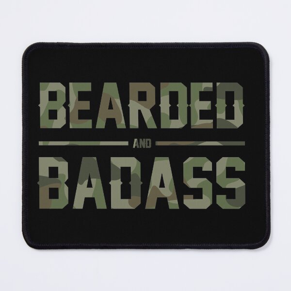 Item preview, Bearded and Badass (Green) designed and sold by hotsaucefactory.
