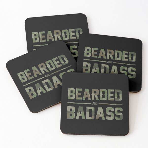 Item preview, Bearded and Badass (Green) designed and sold by hotsaucefactory.