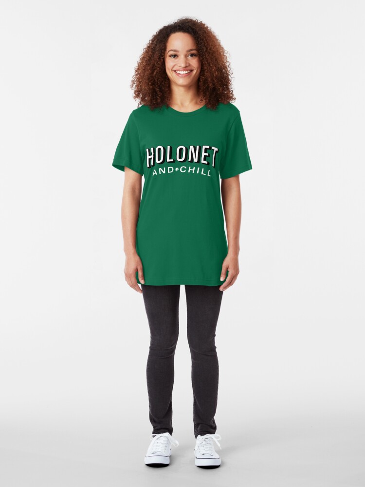 Alternate view of Holonet and Chill Slim Fit T-Shirt