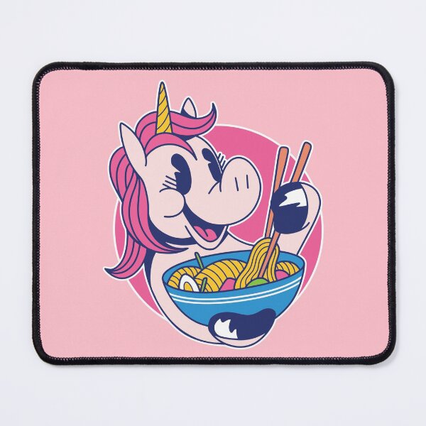Item preview, Pink Happy Unicorn Ramen Noodles designed and sold by MadMando.