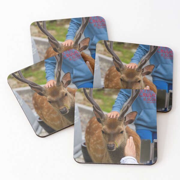 Item preview, The child and friendly young deer on the Irish Graveyard of Muckross Abbey in Killarney National Park designed and sold by AlbertMi.
