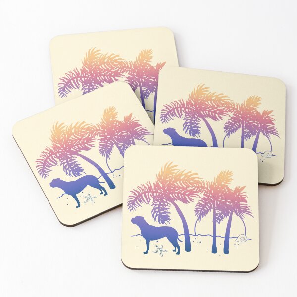 Item preview, Bullmastiff Ombre Beach Sunrise designed and sold by JannaSalak.