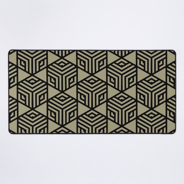 Item preview, Olive Green and Black Modern Stripe Cube Pattern 2022 Color Trends Behr Sustainable S350-4 - Trending Colours designed and sold by ColorOfTheYears.