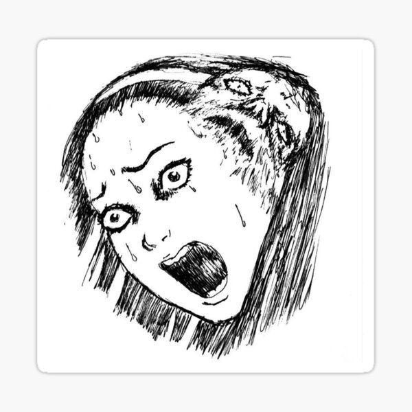 Tomie Junji Ito Sticker For Sale By Xstrwbrxy Redbubble