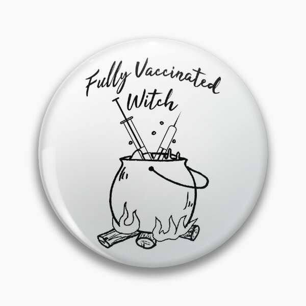 Item preview, Fully Vaccinated Witch (Black) designed and sold by superdumb70.