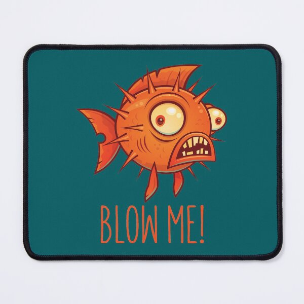 Item preview, Porcupine Blowfish Cartoon - Blow Me designed and sold by fizzgig.