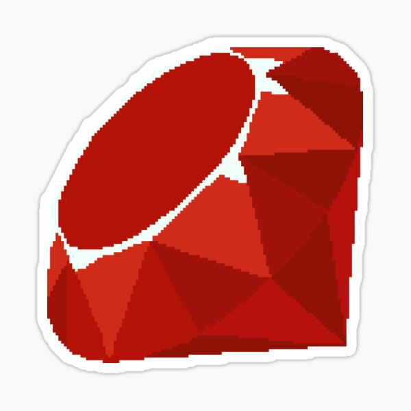 Pixel Ruby Sticker
