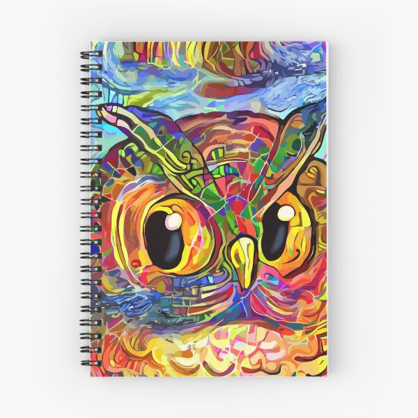 Item preview, Cute Abstract Impressionist Wise Owl Portrait Painting designed and sold by Prawny.