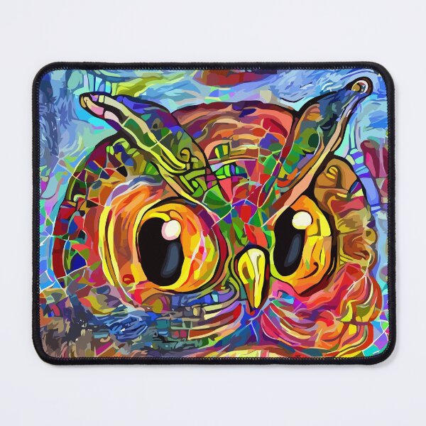 Item preview, Cute Abstract Impressionist Wise Owl Portrait Painting designed and sold by Prawny.