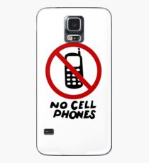No Cell Phones Case/Skin for Samsung Galaxy