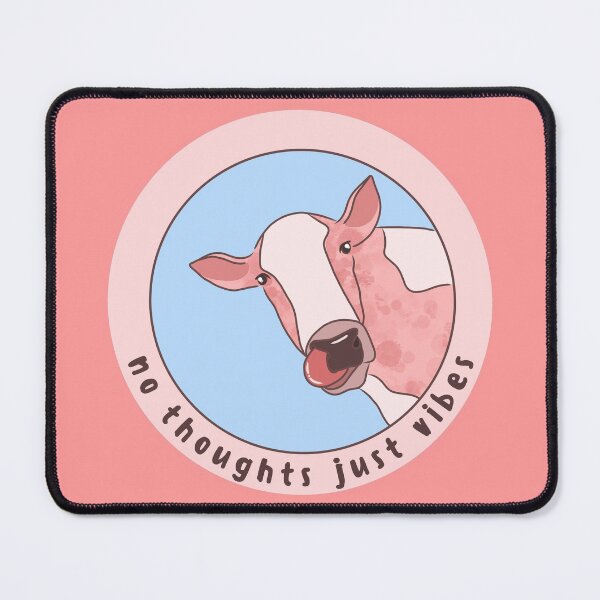 Item preview, No thoughts just vibes cow designed and sold by Pauli-.