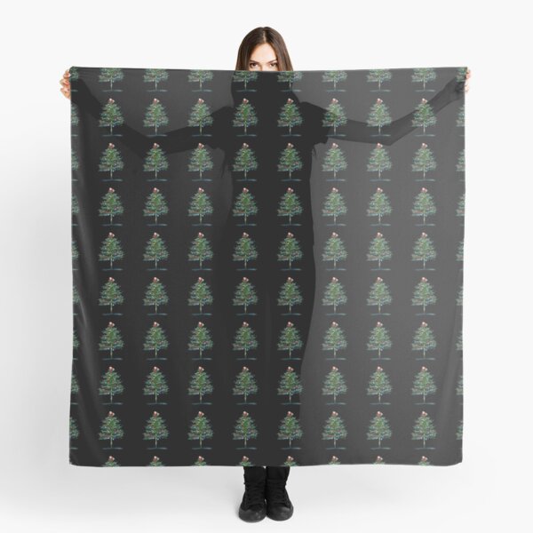 Oh Christmas Tree - coal Scarf