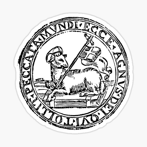 Item preview, Agnus Dei Lamb God Christian Symbol designed and sold by signsandsymbols.