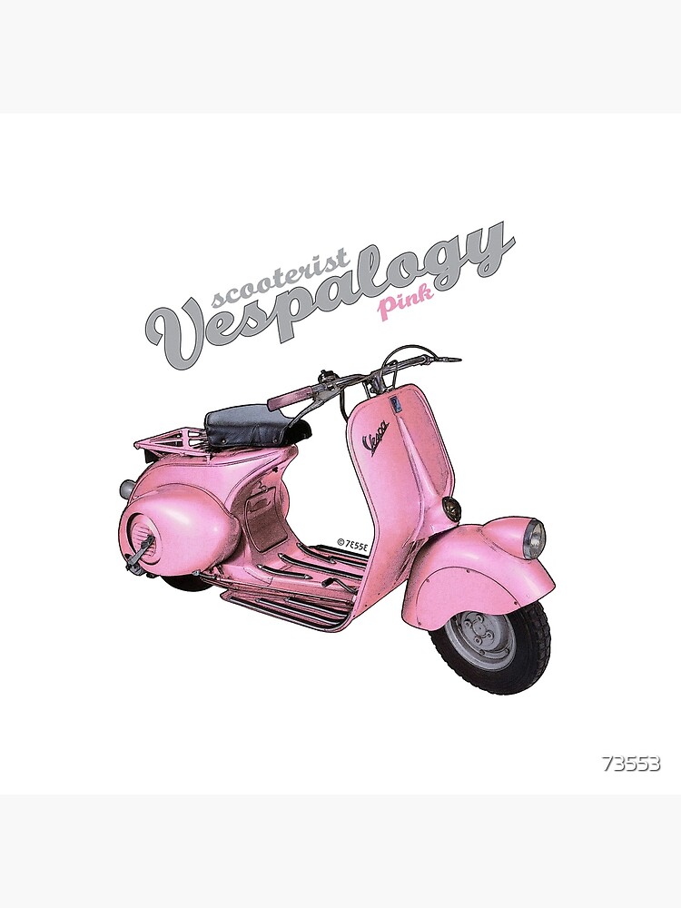 pink vespa scooter