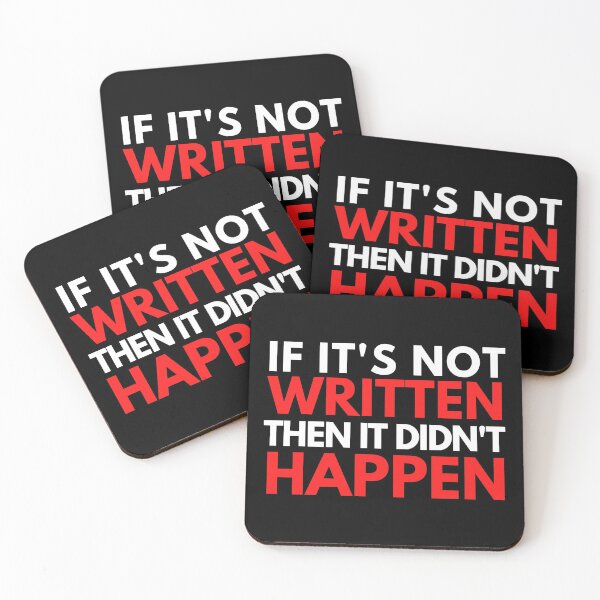 Item preview, If It's Not Written Then It Didn't Happen - Therapy, Research, Therapist, Mental Health, Psychology, Neuroscience, Microbiology, Biochemistry designed and sold by jadedscientist.