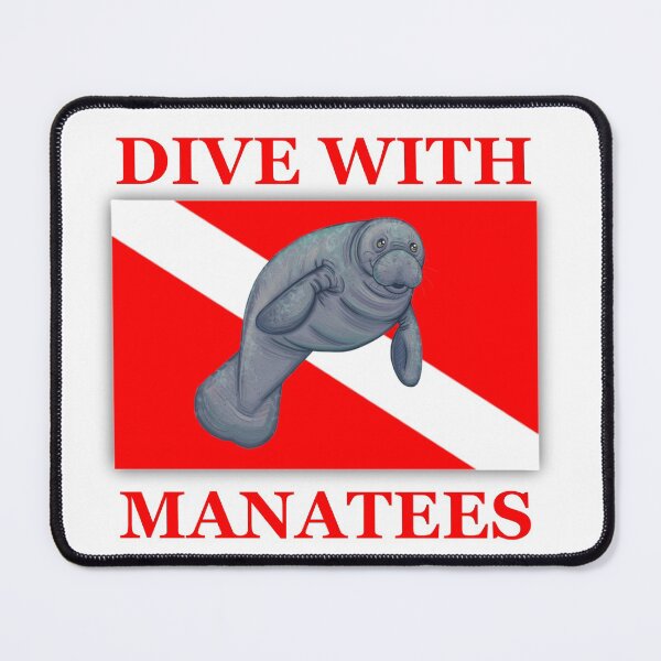 Item preview, Dive With Manatees - Sea Cow designed and sold by KeysTreasures.