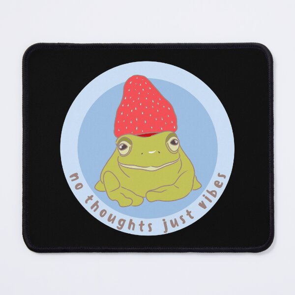 Item preview, no thoughts just vibes frog designed and sold by Pauli-.