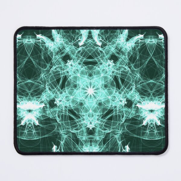 Item preview, Emerald Star Flower ~ Green Abstract Fractal Mandala Art designed and sold by Ascension Vibrations.