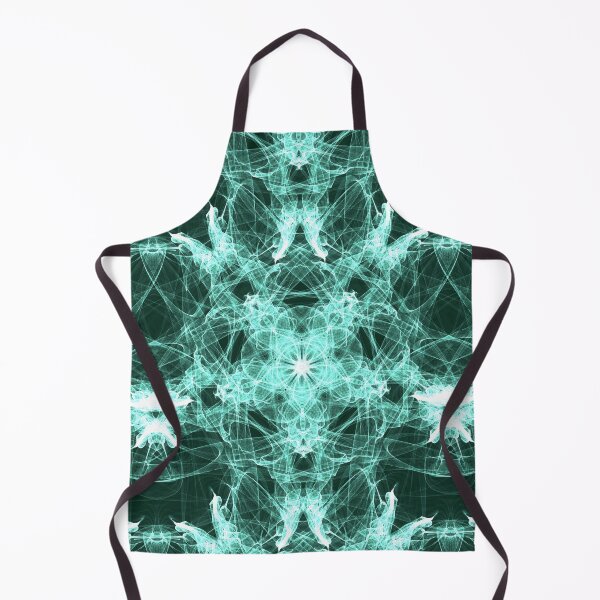 Item preview, Emerald Star Flower ~ Green Abstract Fractal Mandala Art designed and sold by Ascension Vibrations.