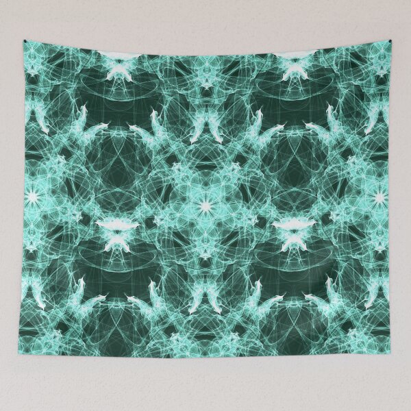 Item preview, Emerald Star Flower ~ Green Abstract Fractal Mandala Art designed and sold by Ascension Vibrations.