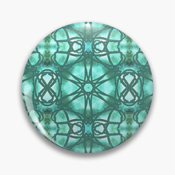 Item preview, Jade Light Portal ~ Green Abstract Fractal Mandala Art designed and sold by Ascension Vibrations.