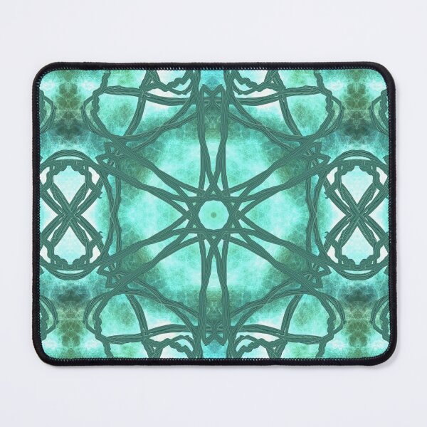 Item preview, Jade Light Portal ~ Green Abstract Fractal Mandala Art designed and sold by Ascension Vibrations.
